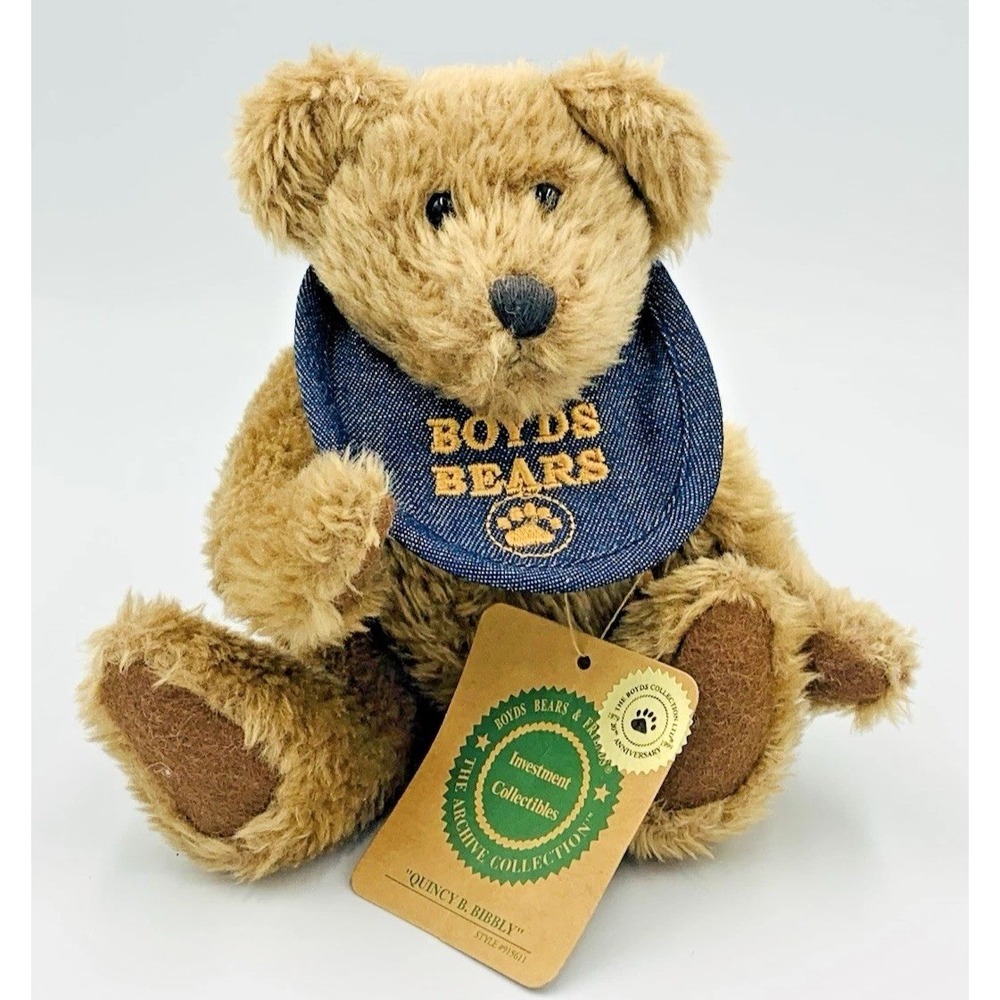 Boyds Bears Quincy B Bibbly Plush Archive Collection‎ 915611 20th Anniversary